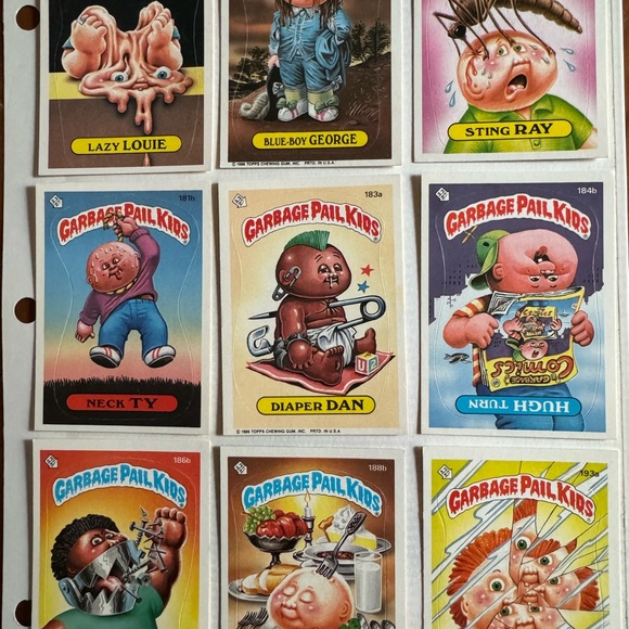 COPY - GPK Garbage Pail Kids lot of 9 OS3 thru OS7; 1986 - Picture 3 of 12